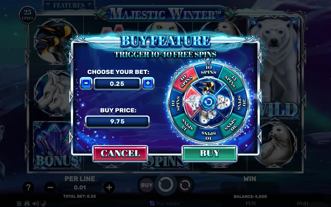 Buying the feature — Majestic Winter