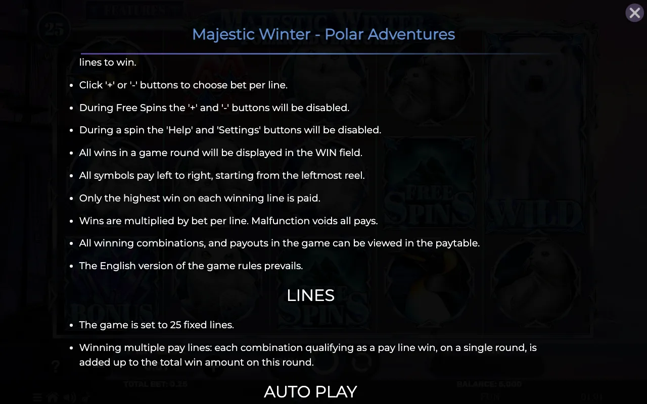 Game rules, page 7 — Majestic Winter Polar Adventures