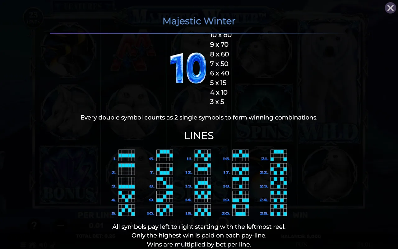 Game rules, page 6 — Majestic Winter