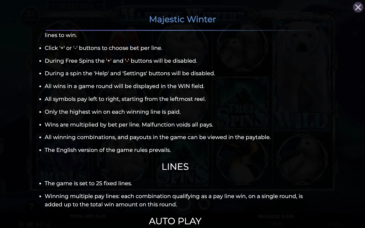 Game rules, page 7 — Majestic Winter