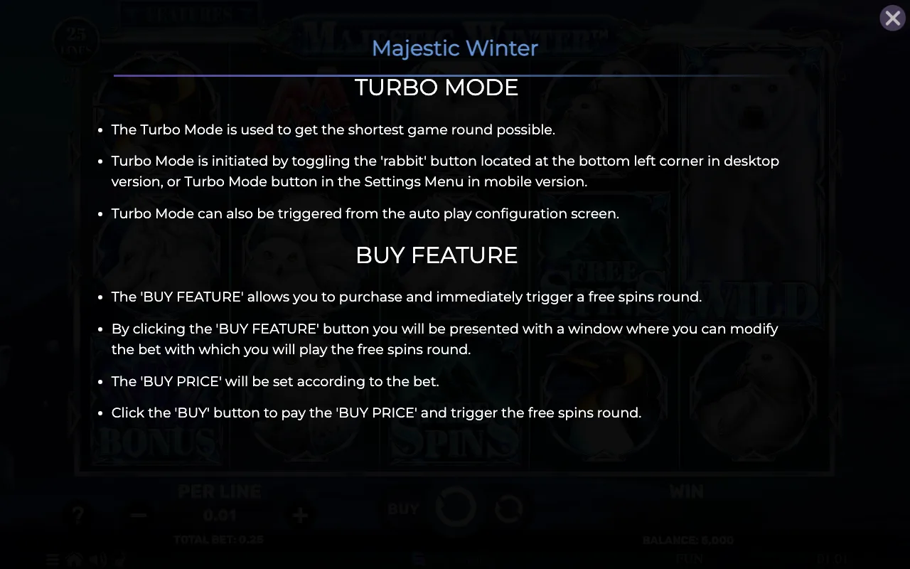 Game rules, page 8 — Majestic Winter