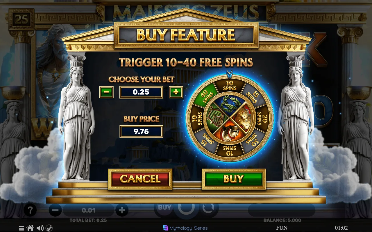 Buying the feature — Majestic Zeus