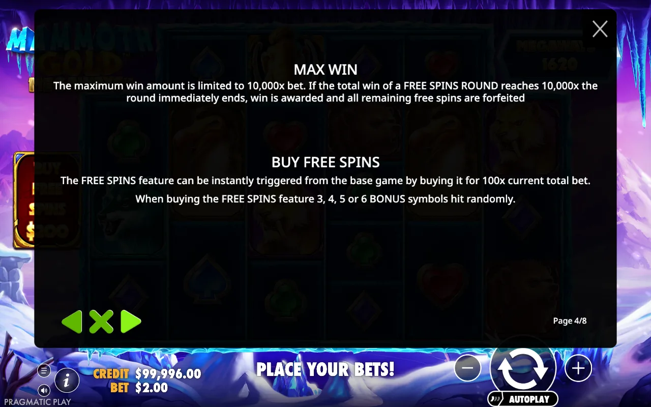 Max win — Mammoth Gold Megaways