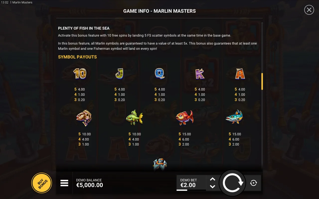 Game rules, page 4 — Marlin Masters