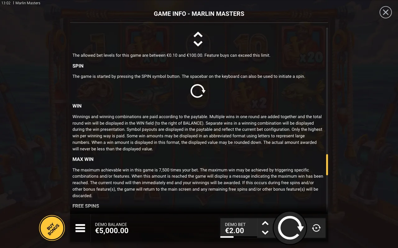 Spin — Marlin Masters