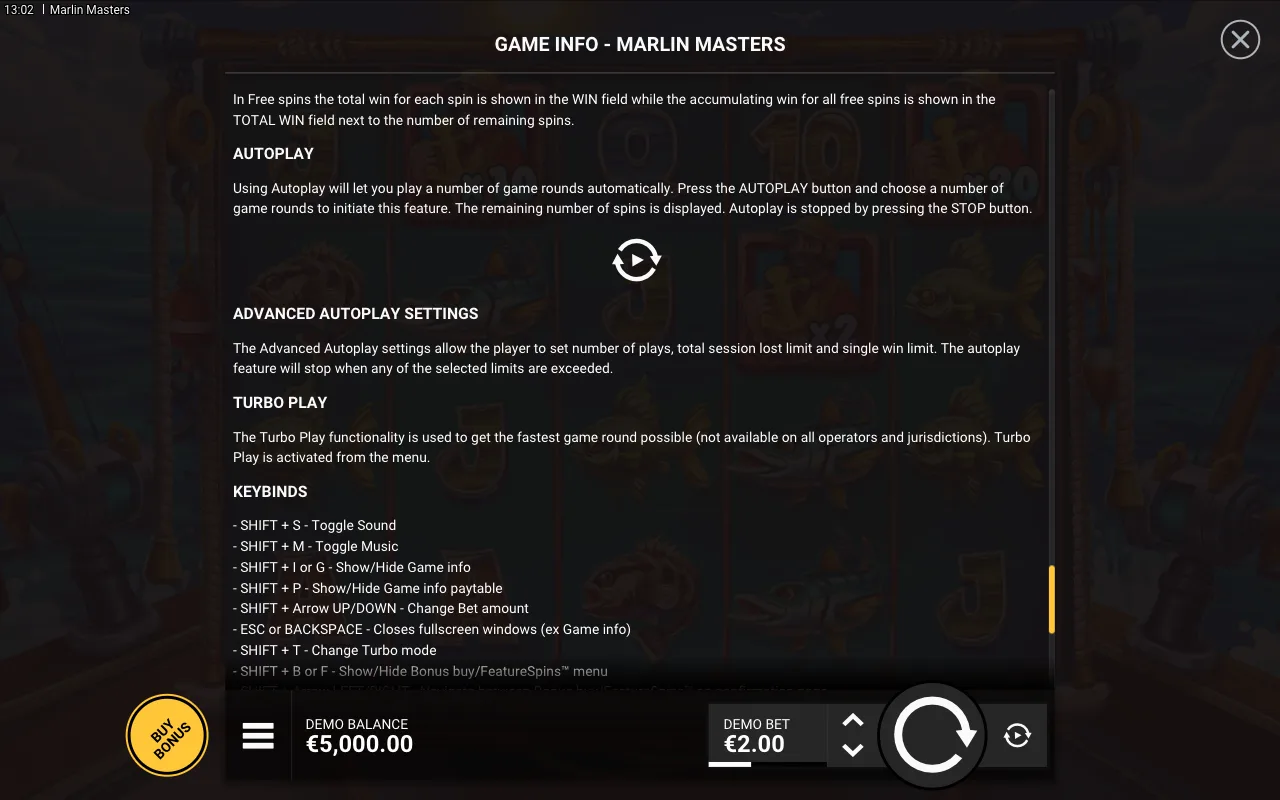 Autoplay — Marlin Masters