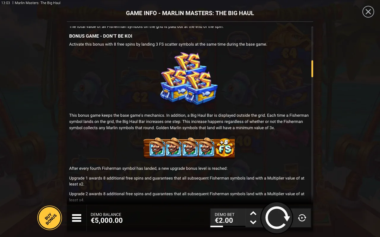Game rules, page 3 — Marlin Masters: The Big Haul