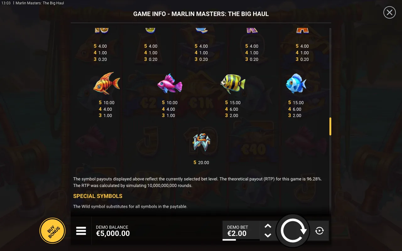 Game rules, page 6 — Marlin Masters: The Big Haul