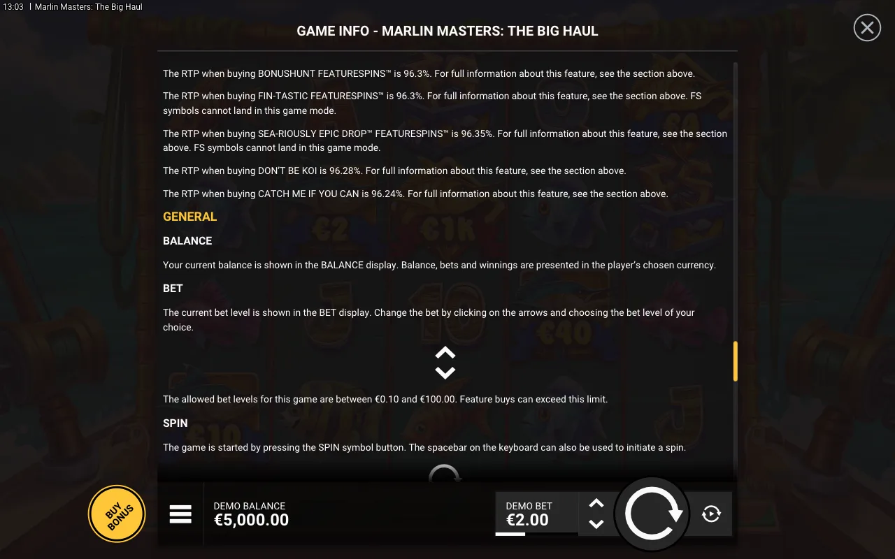Game rules, page 8 — Marlin Masters: The Big Haul