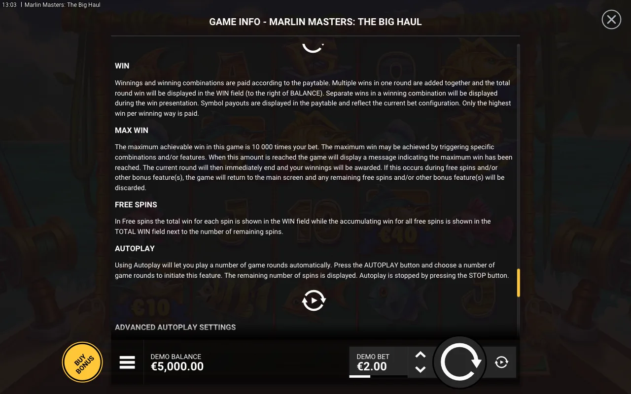 Game rules, page 9 — Marlin Masters: The Big Haul