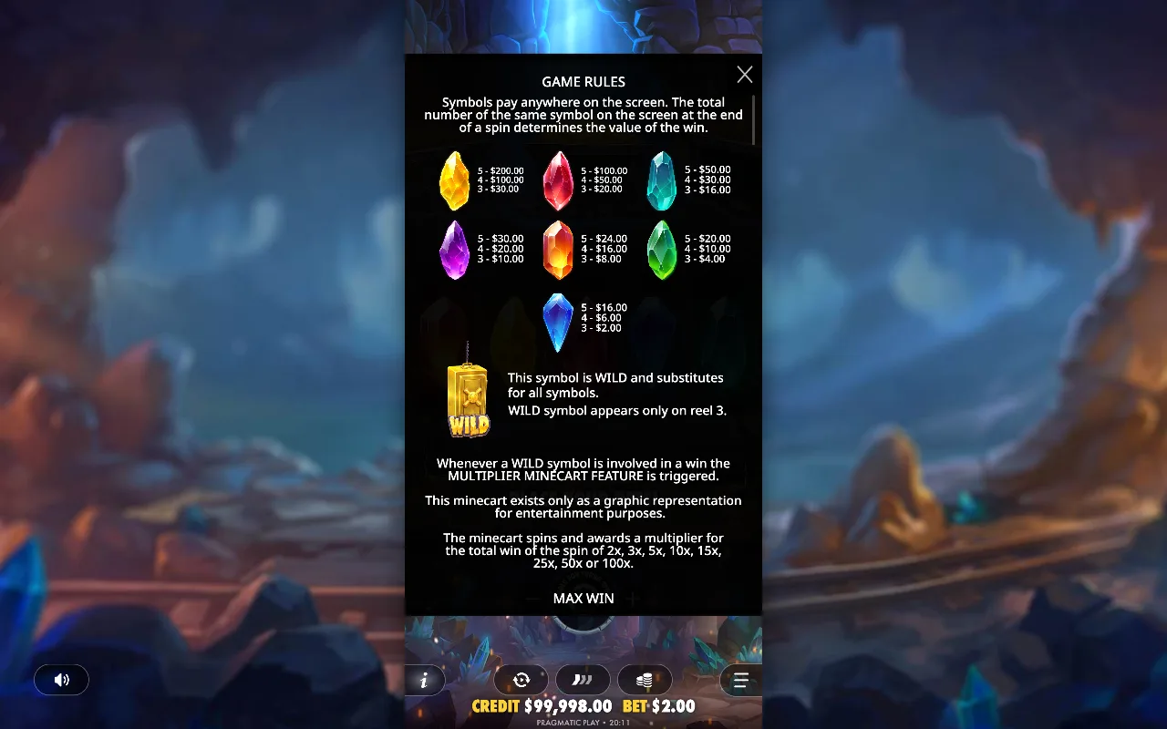 Game rules, page 1 — Master Gems