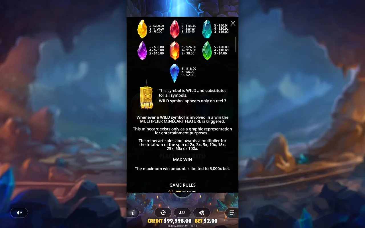 Game rules, page 2 — Master Gems