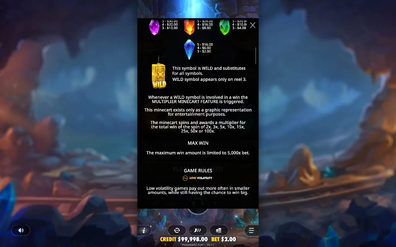 Game rules, page 3 — Master Gems