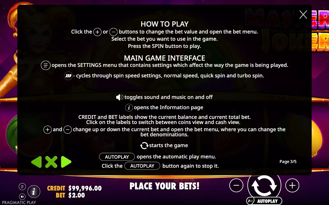 How to play — Master Joker