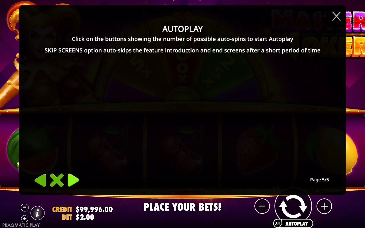 Autoplay — Master Joker