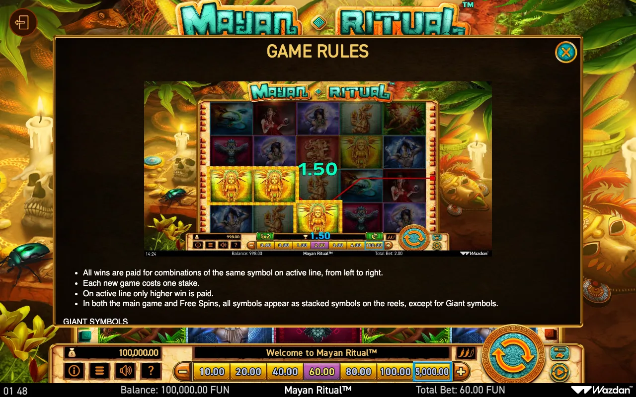 Game rules, page 3 — Mayan Ritual