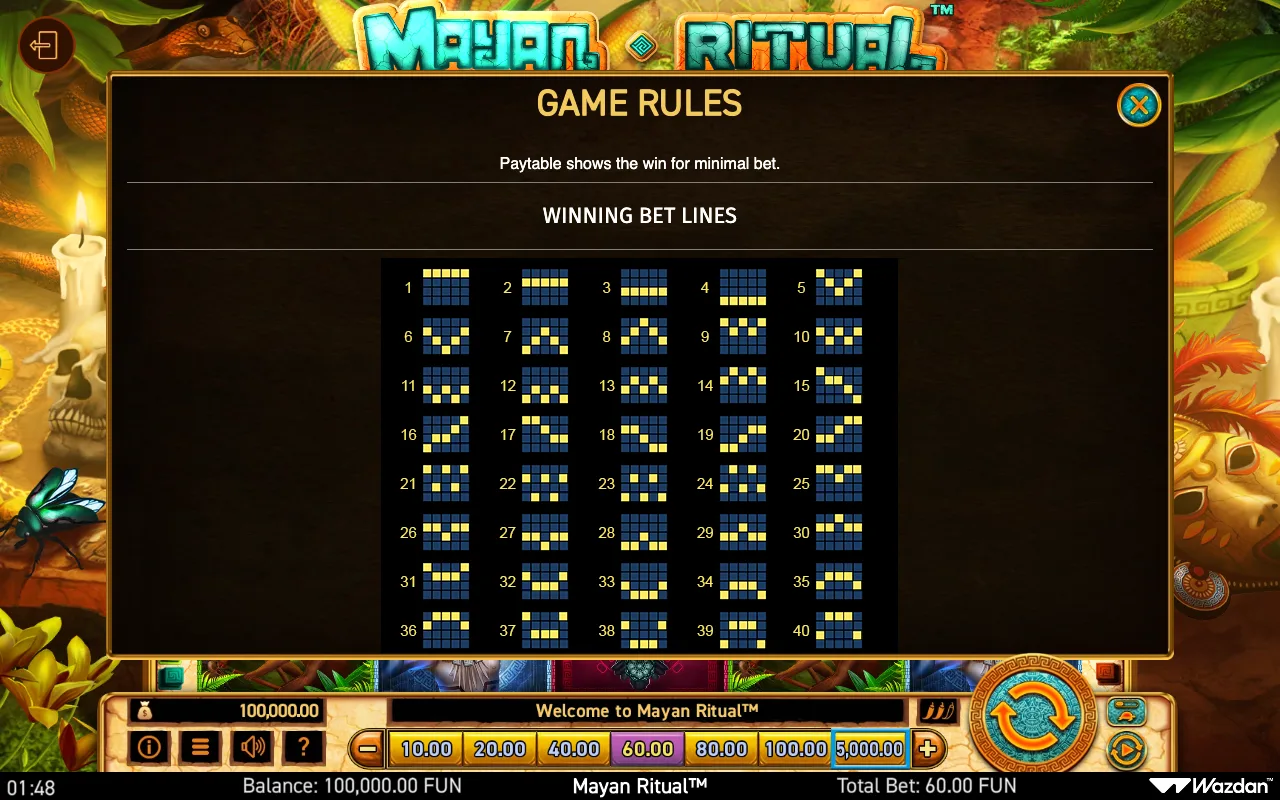 Game rules, page 5 — Mayan Ritual