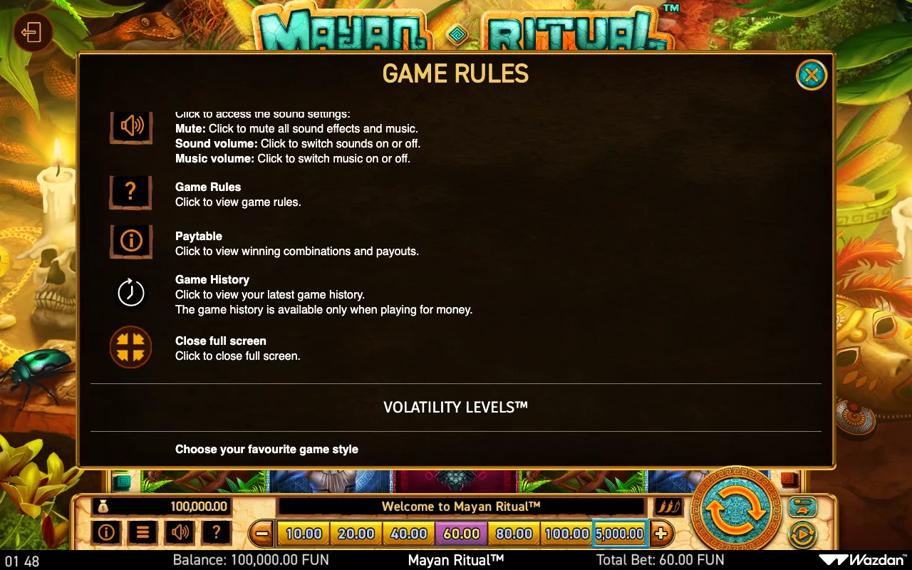 Game rules, page 7 — Mayan Ritual