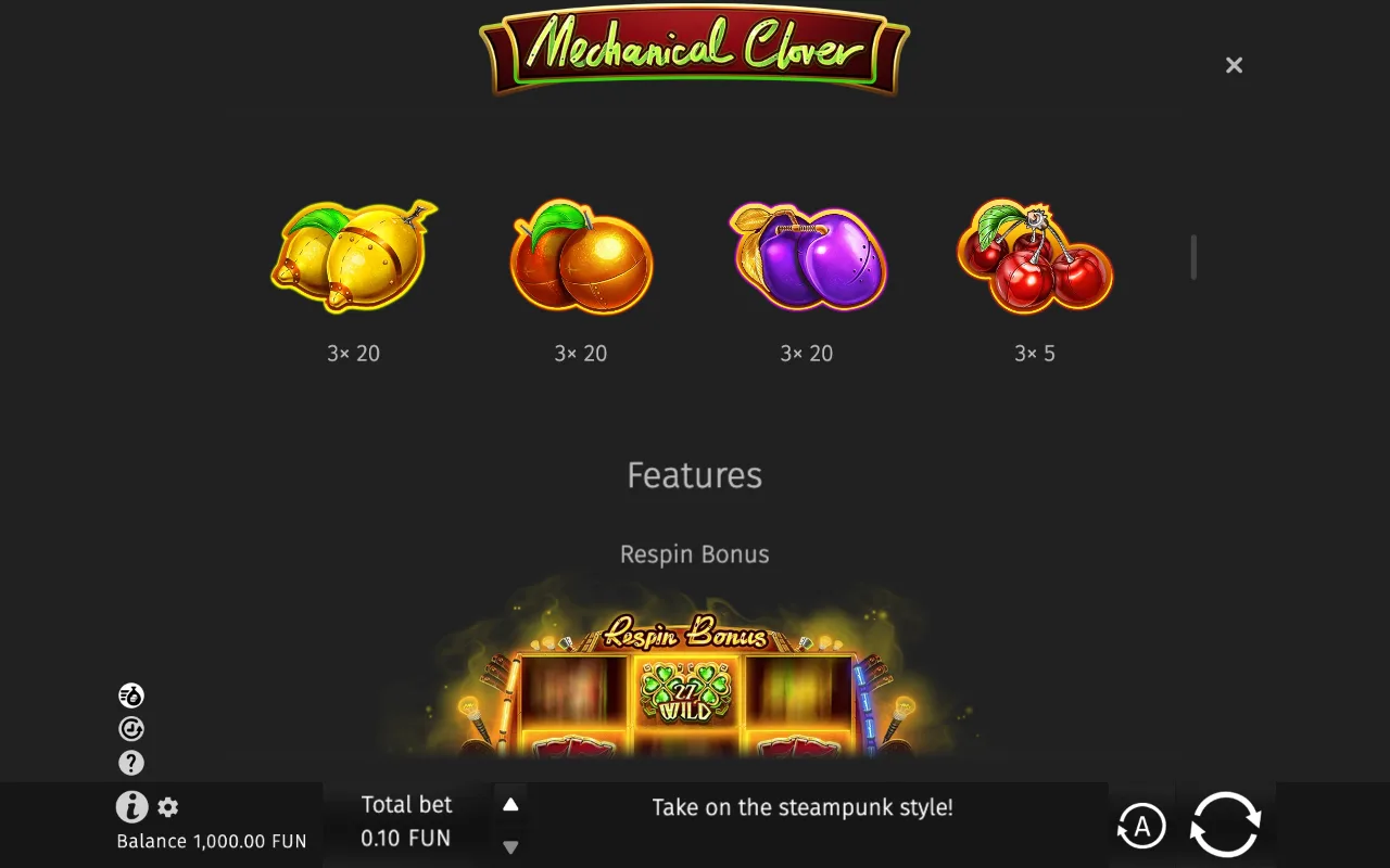 Game rules, page 2 — Mechanical Clover