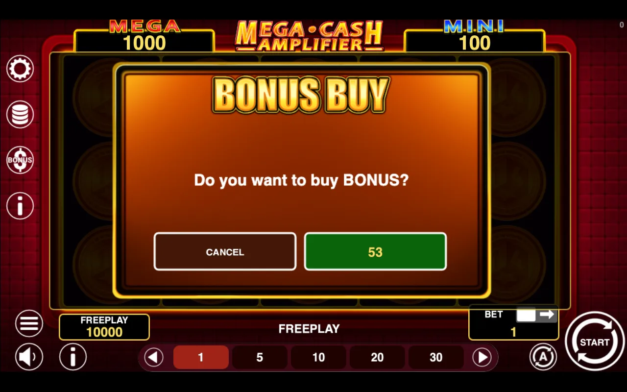 Buying the feature — Mega Cash Amplifier