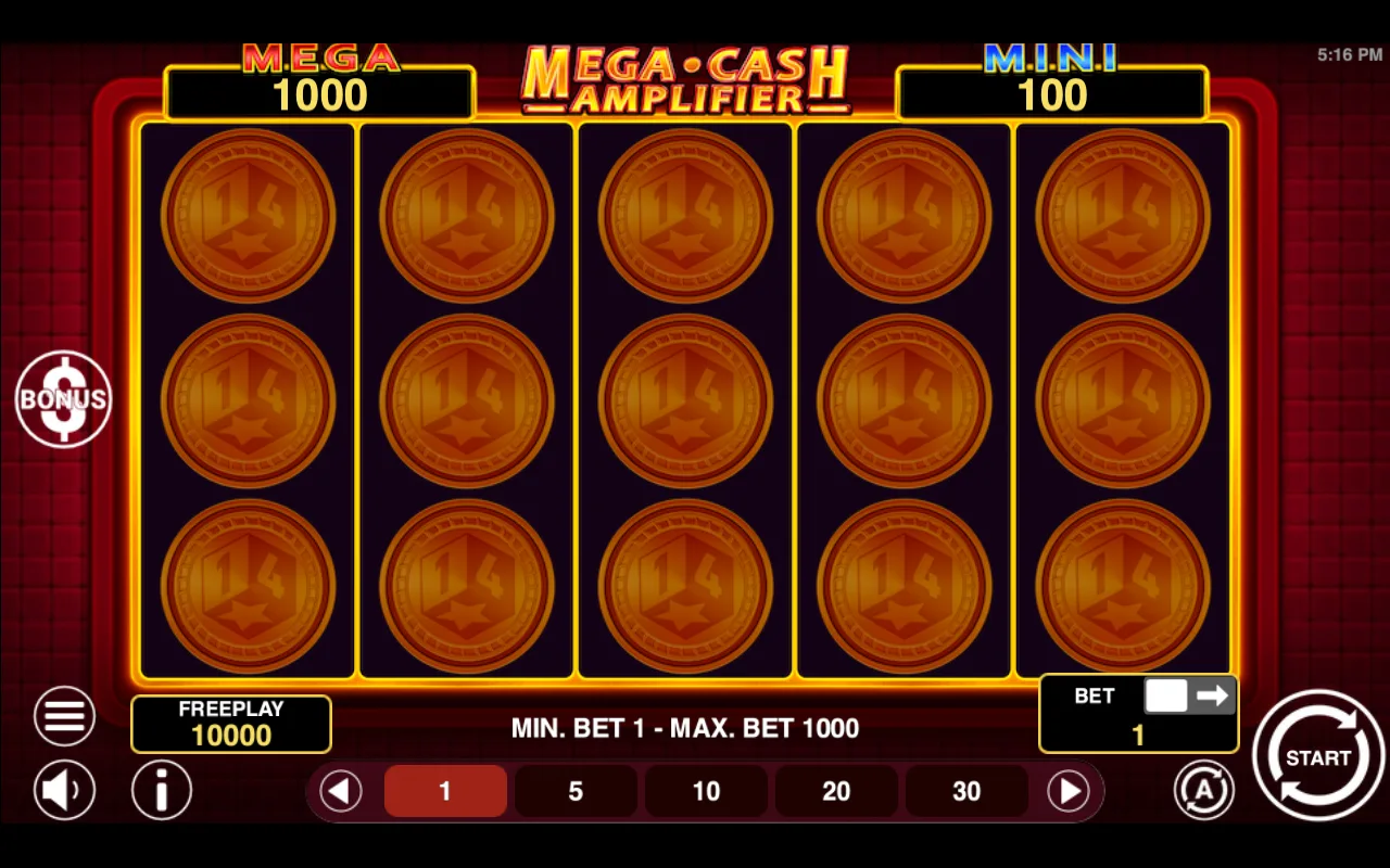 The base game — Mega Cash Amplifier