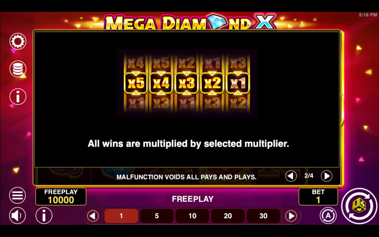 Game rules, page 2 — Mega Diamond x
