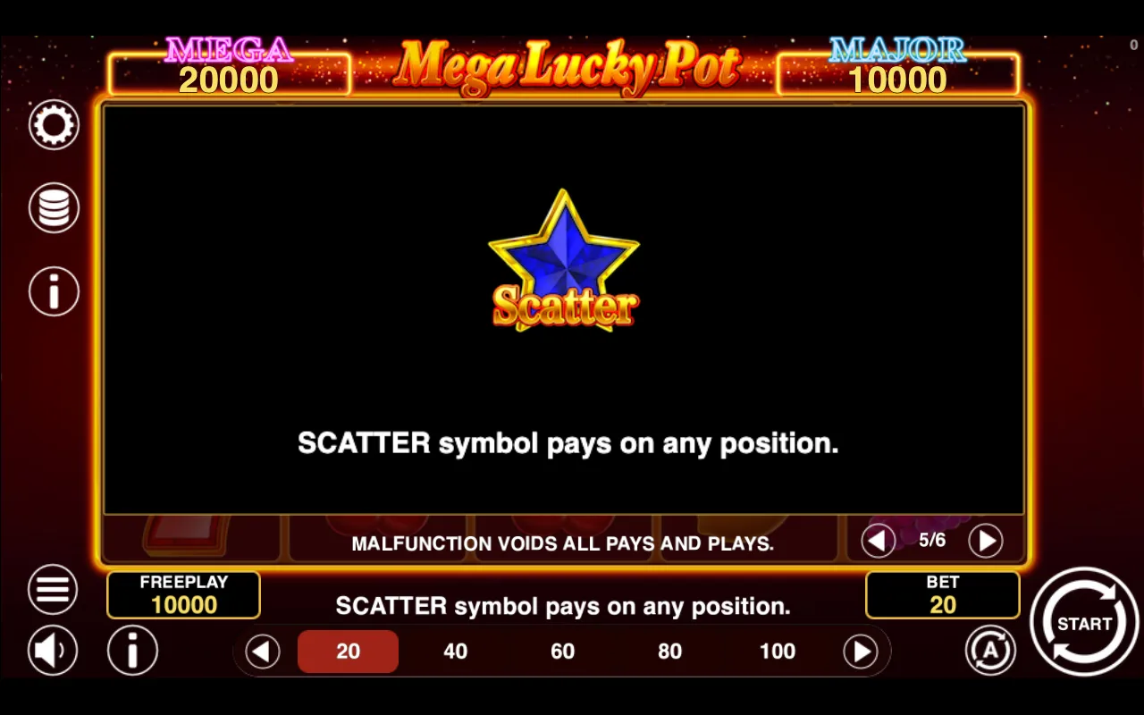 Game rules, page 5 — Mega Lucky Pot