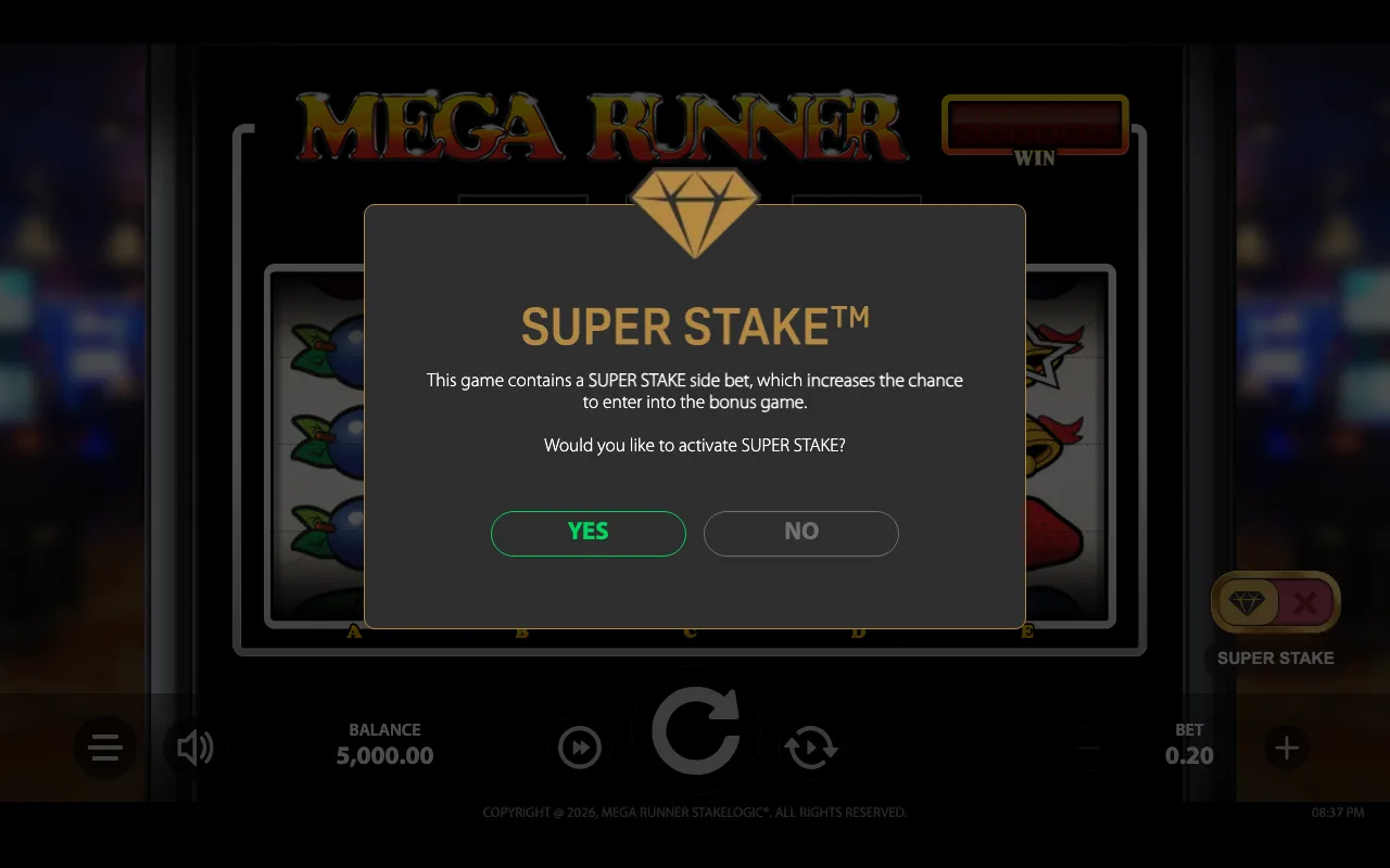 The base game — Mega Runner