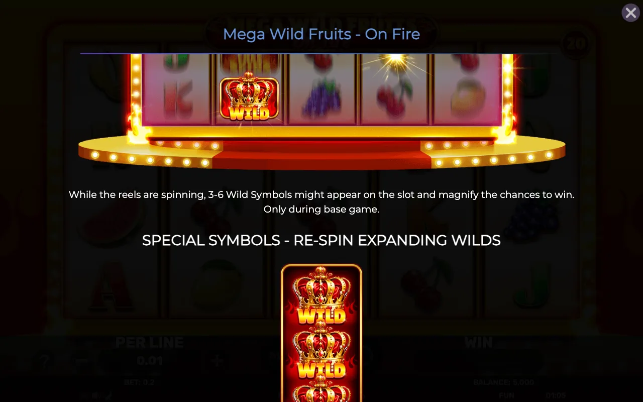 Game rules, page 3 — Mega Wild Fruits on Fire