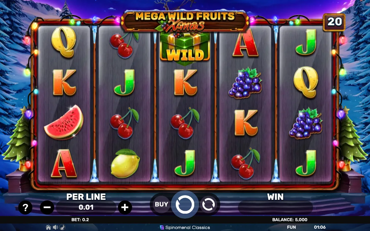 The base game — Mega Wild Fruits Xmas