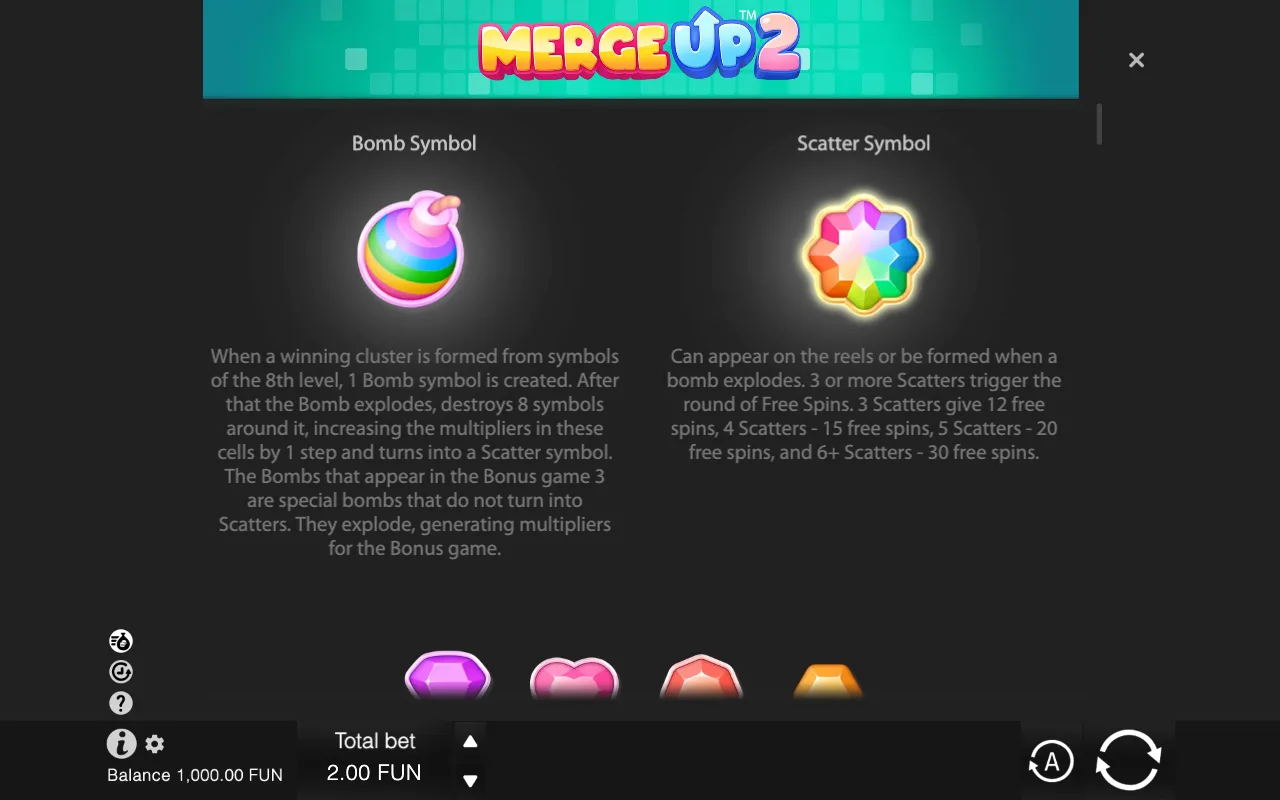 Game rules, page 1 — Merge Up