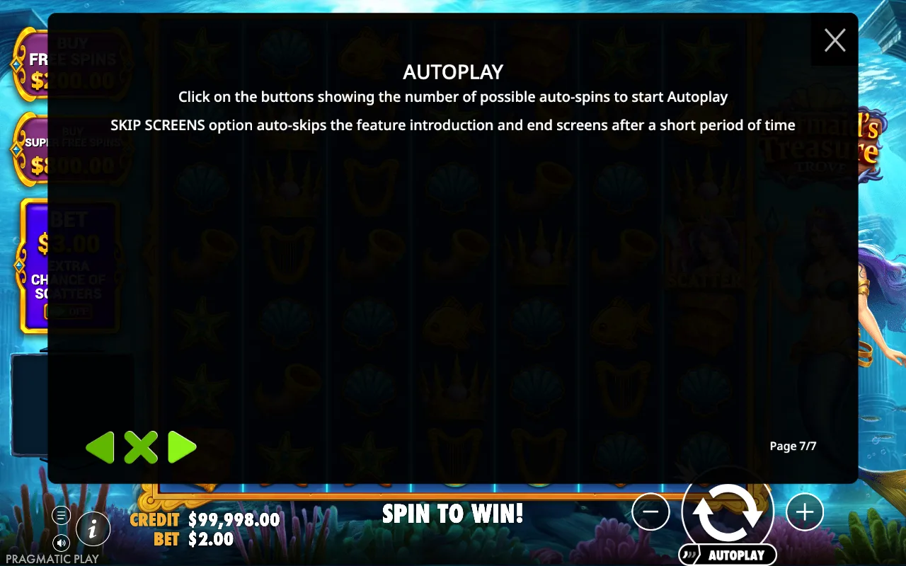 Autoplay — Mermaid's Treasure Trove