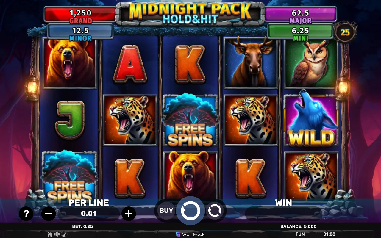 The base game — Midnight Pack Hold Hit