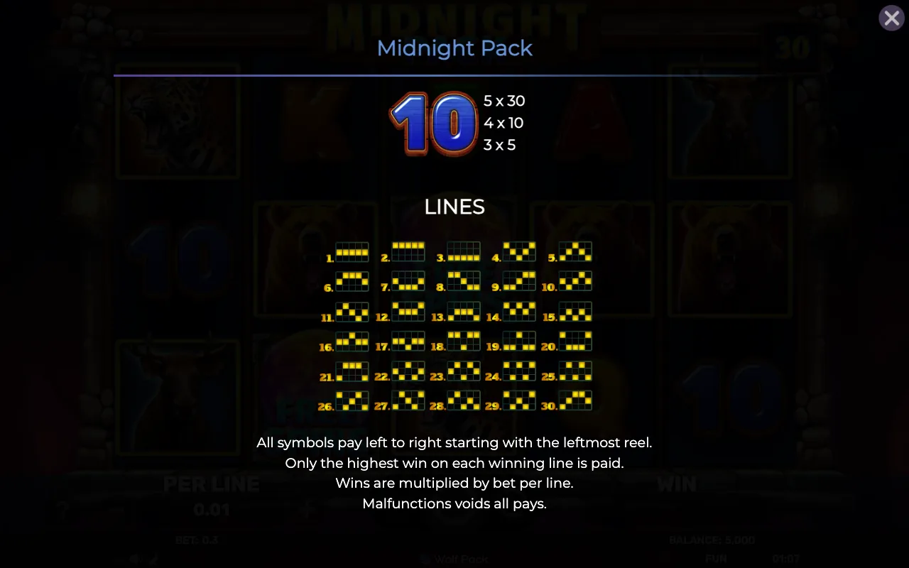 Lines — Midnight Pack