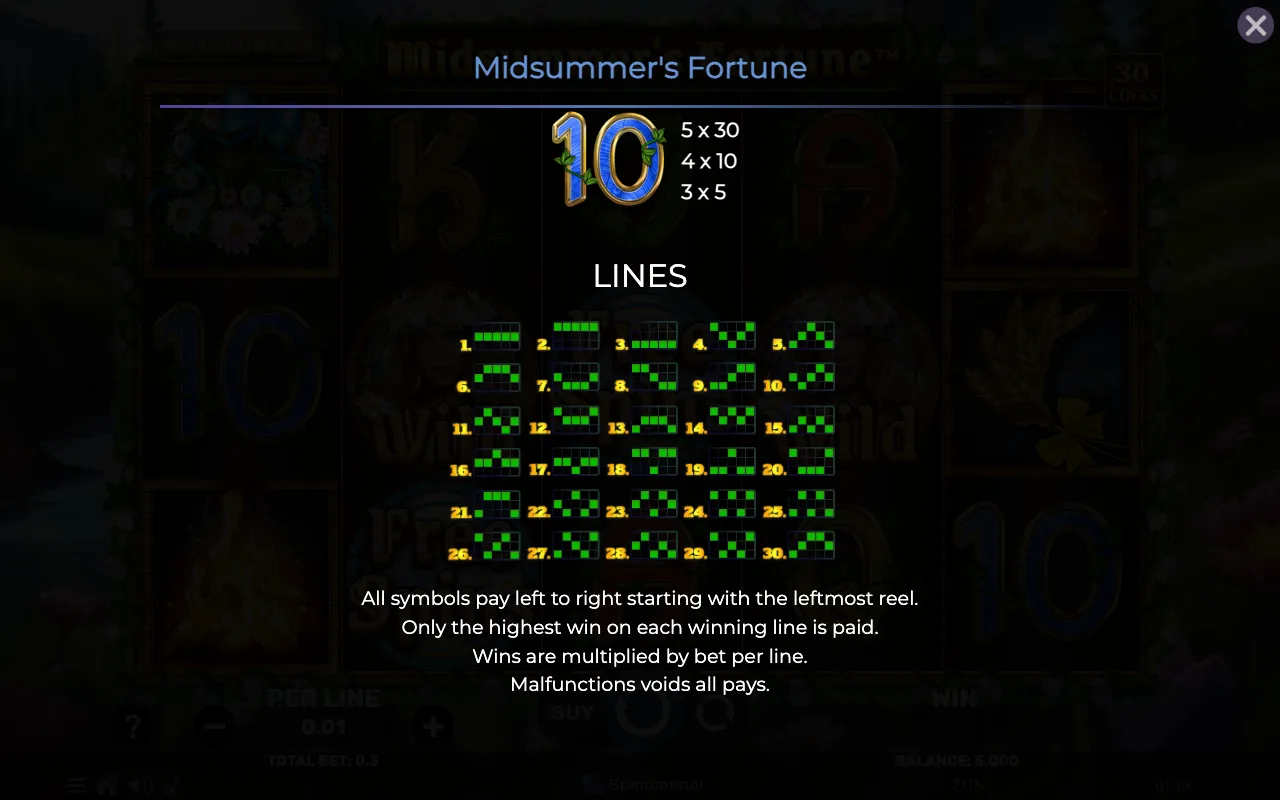 Lines — Midsummers Fortune