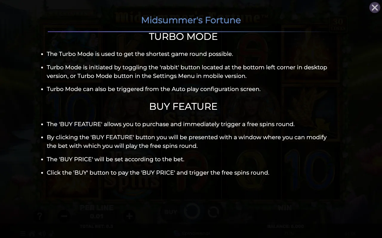 Game rules, page 7 — Midsummers Fortune
