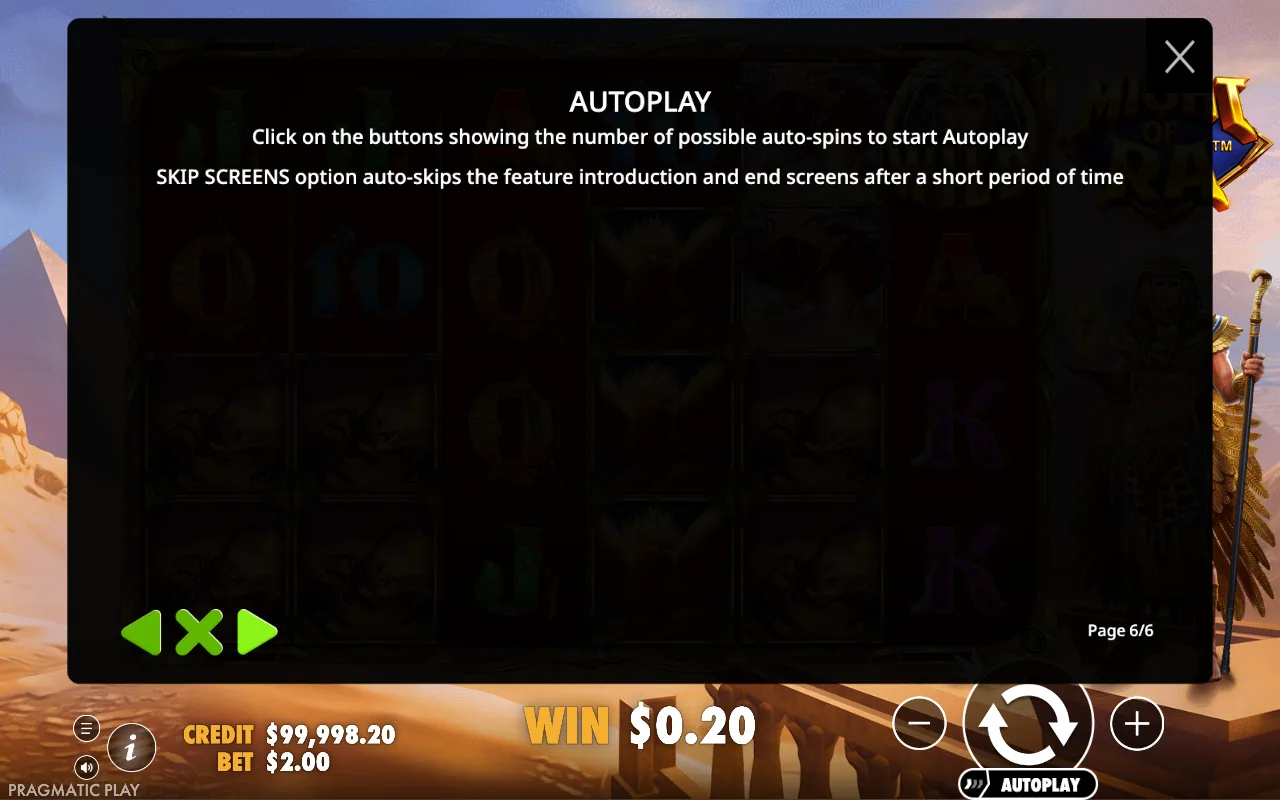 Autoplay — Might of Ra