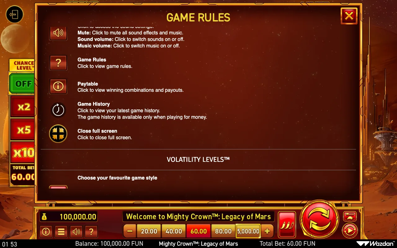 Game rules, page 12 — Mighty Crown Legacy of Mars