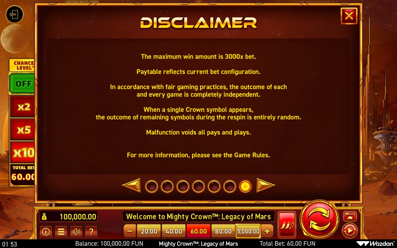 Game rules, page 7 — Mighty Crown Legacy of Mars