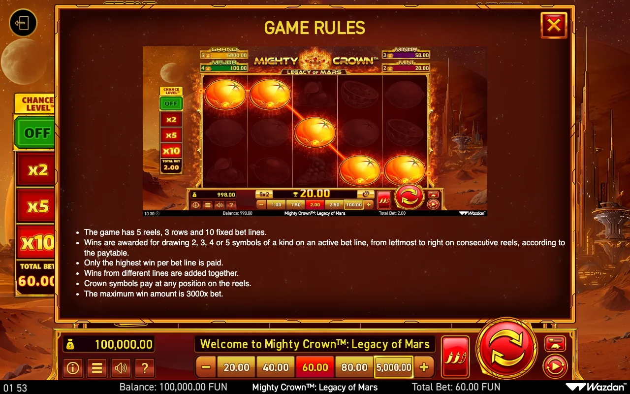 Game rules, page 8 — Mighty Crown Legacy of Mars