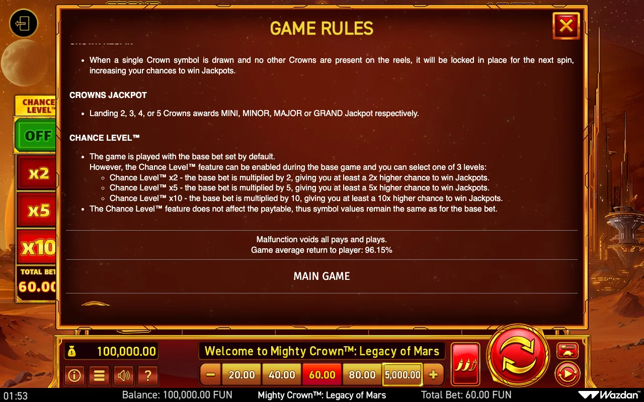 Game rules, page 9 — Mighty Crown Legacy of Mars