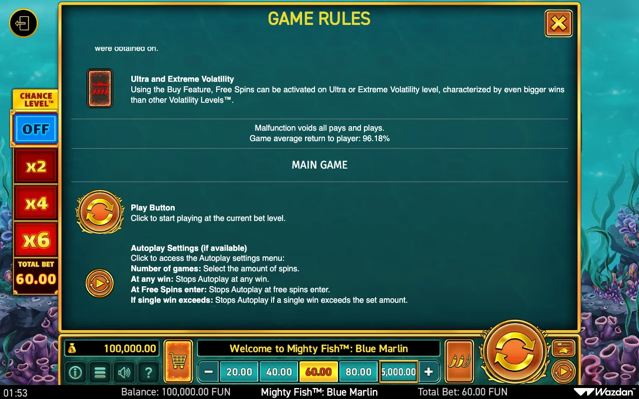 Game rules, page 10 — Mighty Fish Blue Marlin