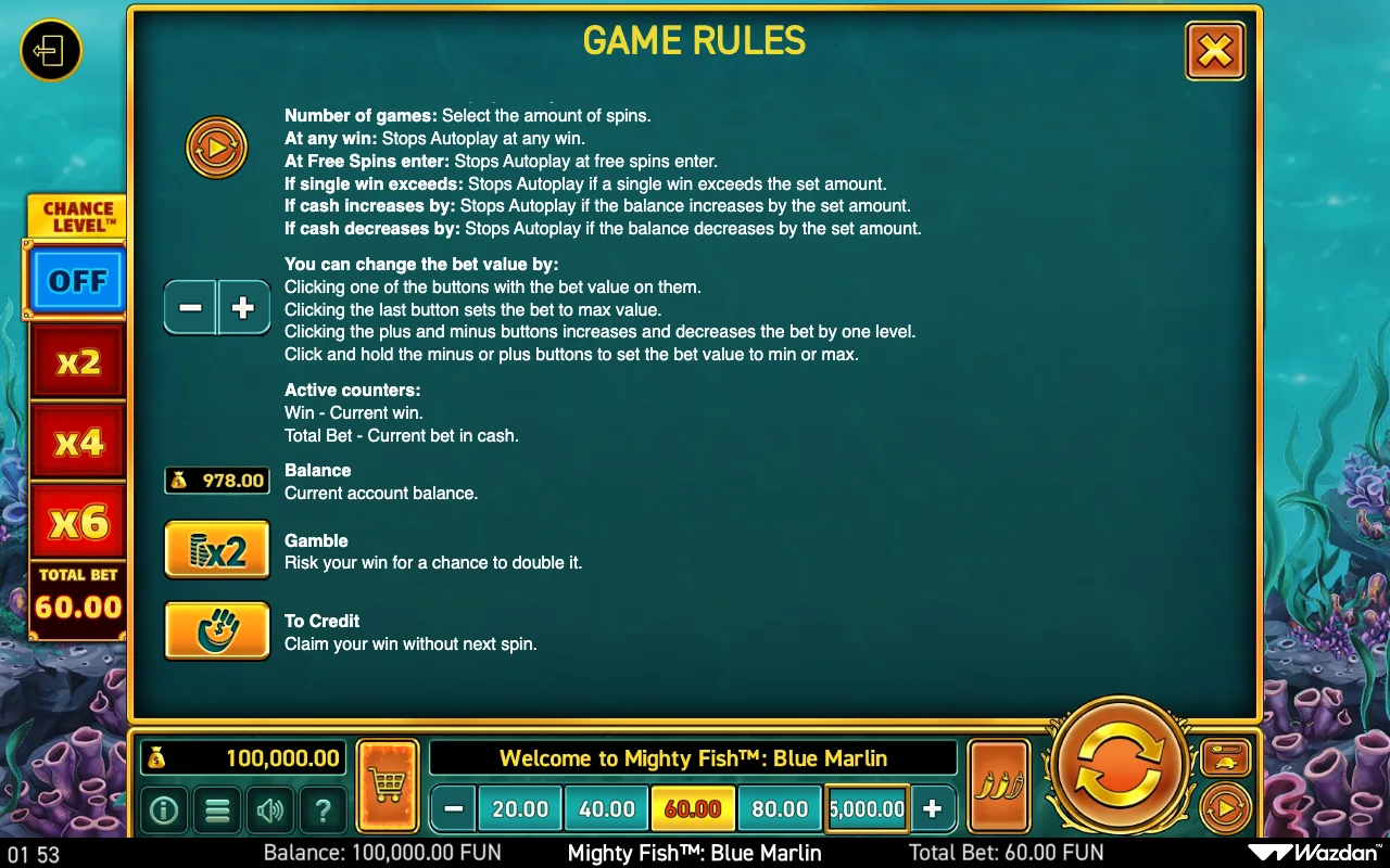 Game rules, page 11 — Mighty Fish Blue Marlin