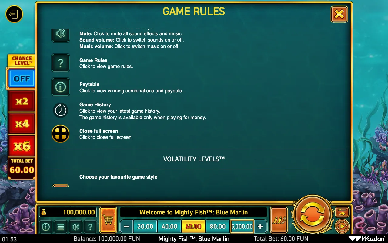 Game rules, page 12 — Mighty Fish Blue Marlin