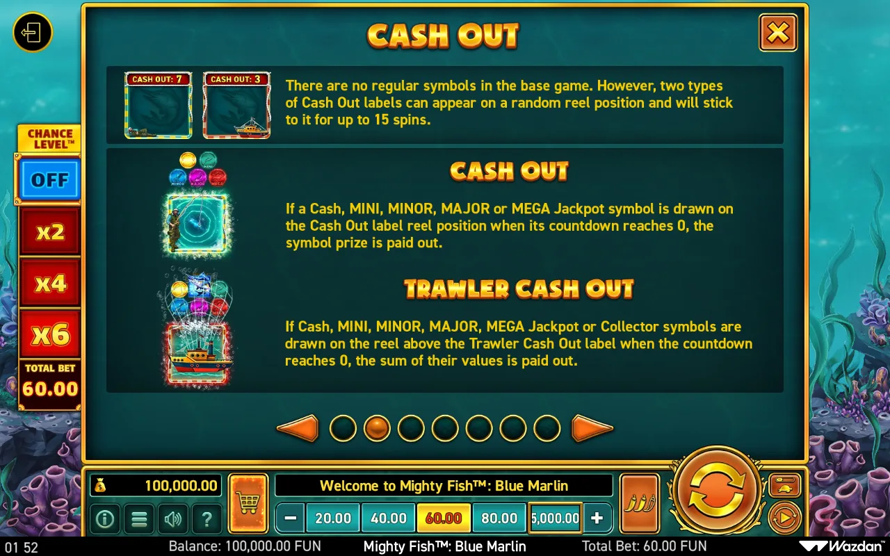 Game rules, page 2 — Mighty Fish Blue Marlin