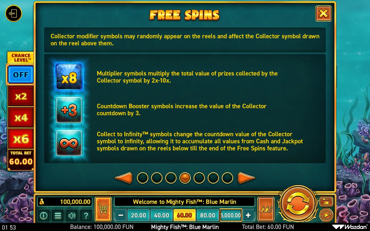 Game rules, page 4 — Mighty Fish Blue Marlin