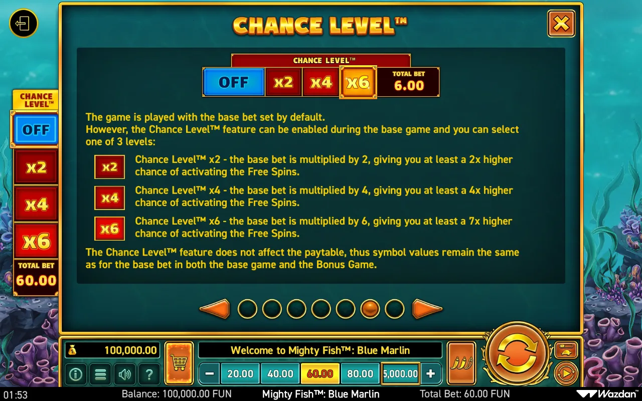 Game rules, page 6 — Mighty Fish Blue Marlin