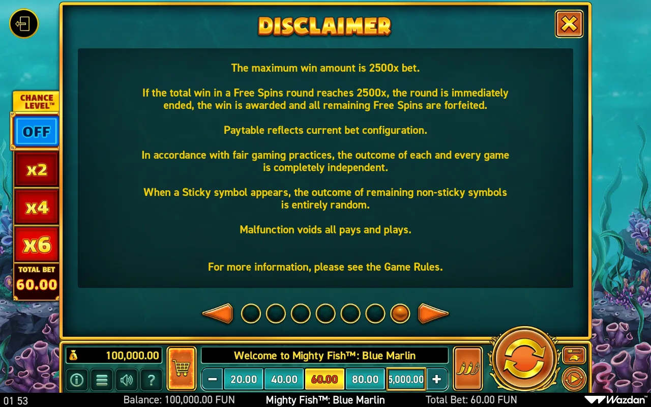 Game rules, page 7 — Mighty Fish Blue Marlin