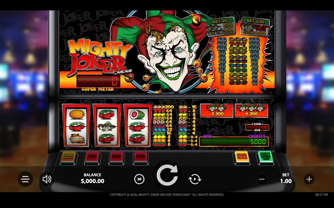 The base game — Mighty Joker Arcade