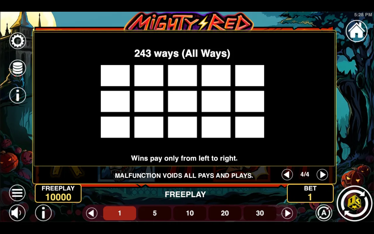 Game rules, page 4 — Mighty Red